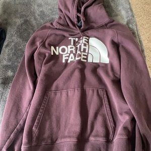 North Face maroon sweatshirt